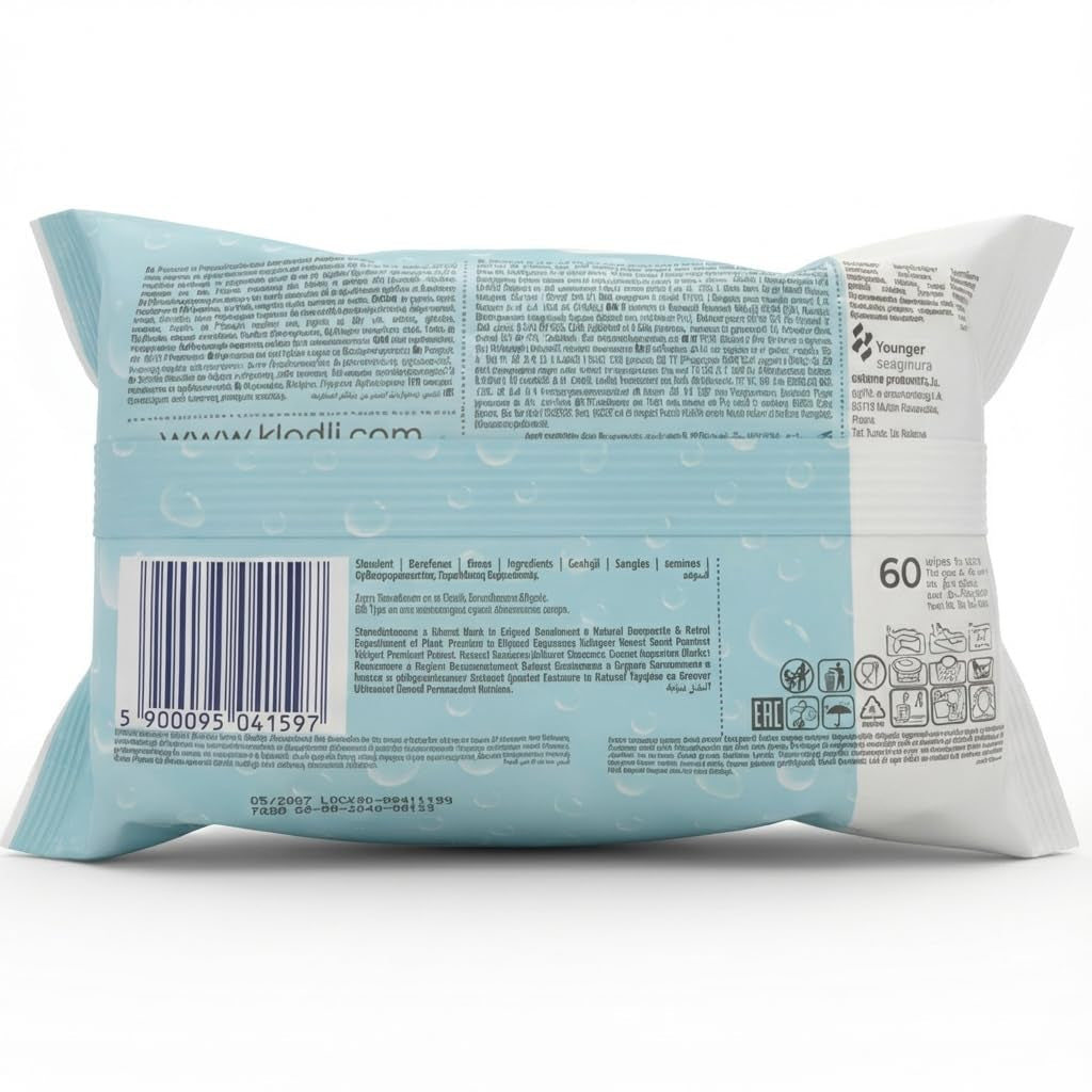 Kindii Water Care Vochtige doekjes - Aqua Babydoekjes - 100% viscose, 99,9% water, grapefruitextract, sjaalmaat 150x200, 100% biologisch afbreekbaar, plasticvrij, reinigingsdoekjes voor de gevoelige huid