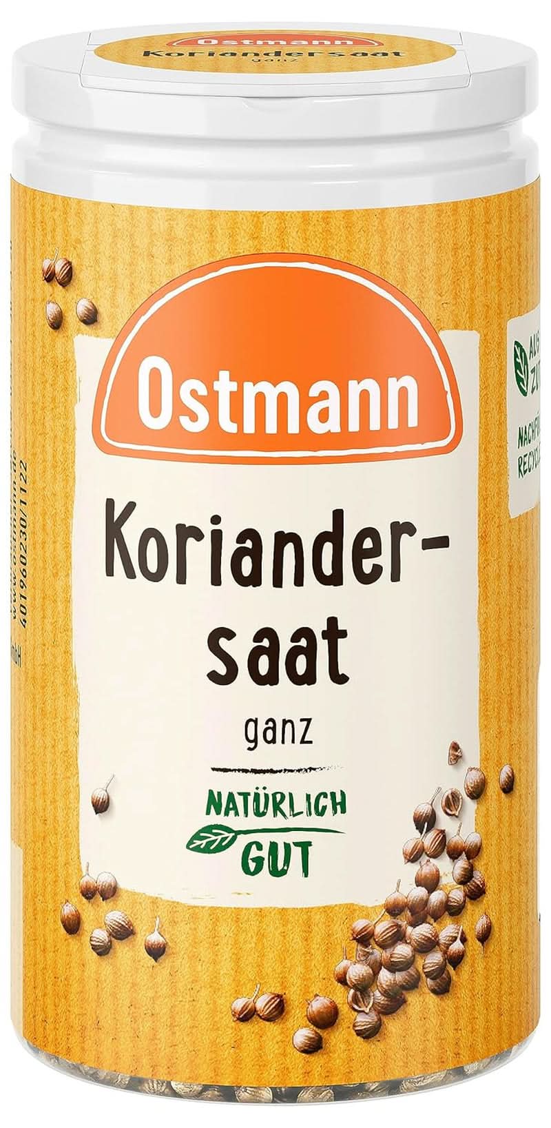 Hele korianderzaadjes (verpakkingsontwerp kan variëren) Naty Shop Spices