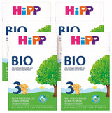 HiPP 3 Biologische opvolgmelk (4 x 600 g) - na 10 maanden, met Omega-3 (DHA, ALA), Calcium, Vitamine D, van de beste biologische kwaliteit