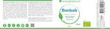 Baobab biologisch poeder - vitamine C, calcium, magnesium, kalium, 400 gram Aromas Naty Shop