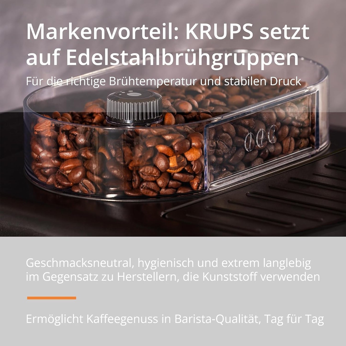 KRUPS Arabica Picto automatische espressomachine, compact ontwerp, eenvoudig te gebruiken, intuïtief verstelbare draaibediening, melkopschuimer, 2-kops functie, espressomachine, zwart, EA810870