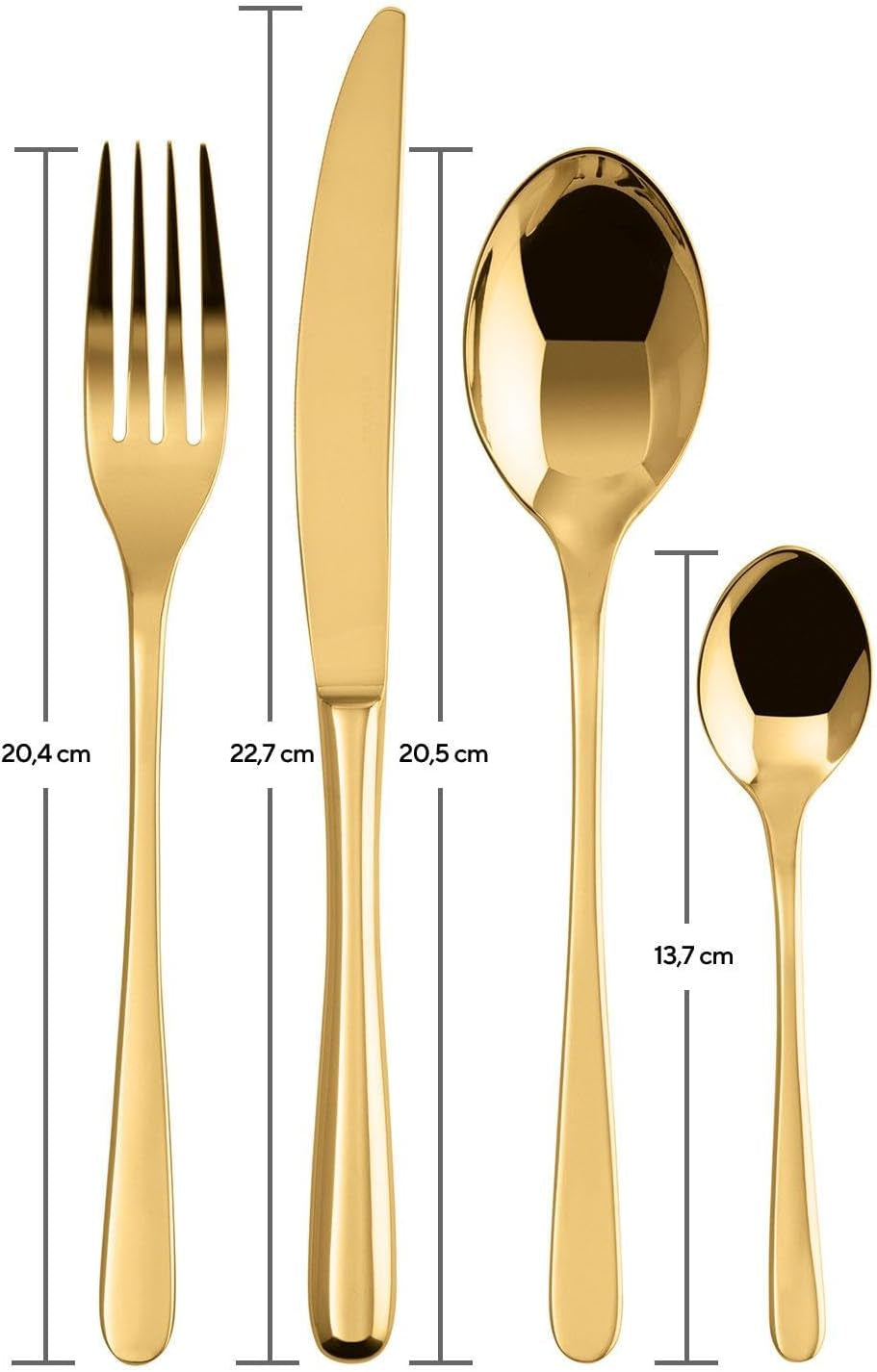 Sambonet 52553G81 - Taste Golden bestekset 24-delig Kitchen Naty Shop