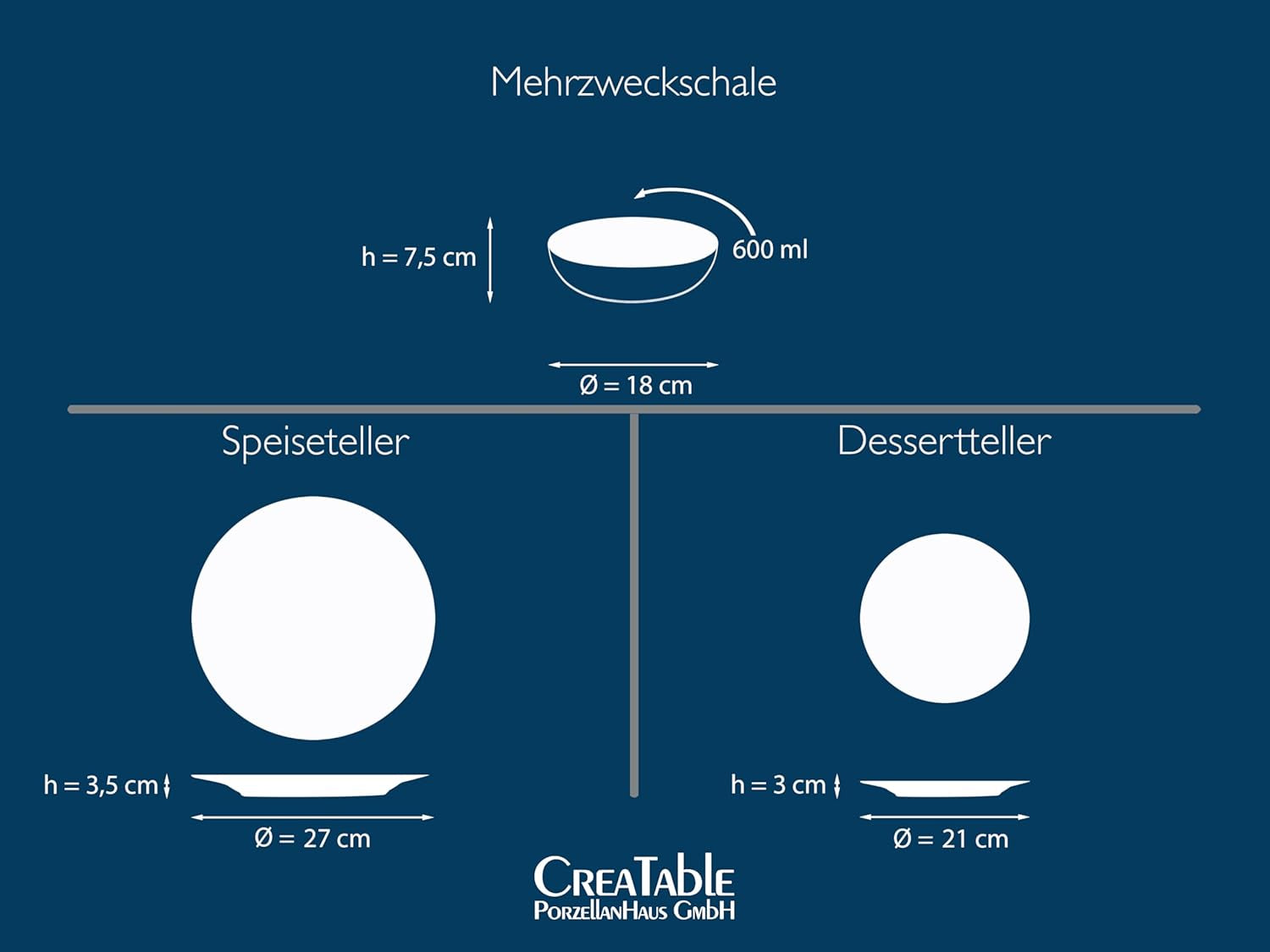 CreaTable, 24464, Malmö Beige-serie, 18-delige serviesset voor 6 personen, aardewerken bordenset, vaatwasmachine- en magnetronbestendig, kwaliteitsproductie