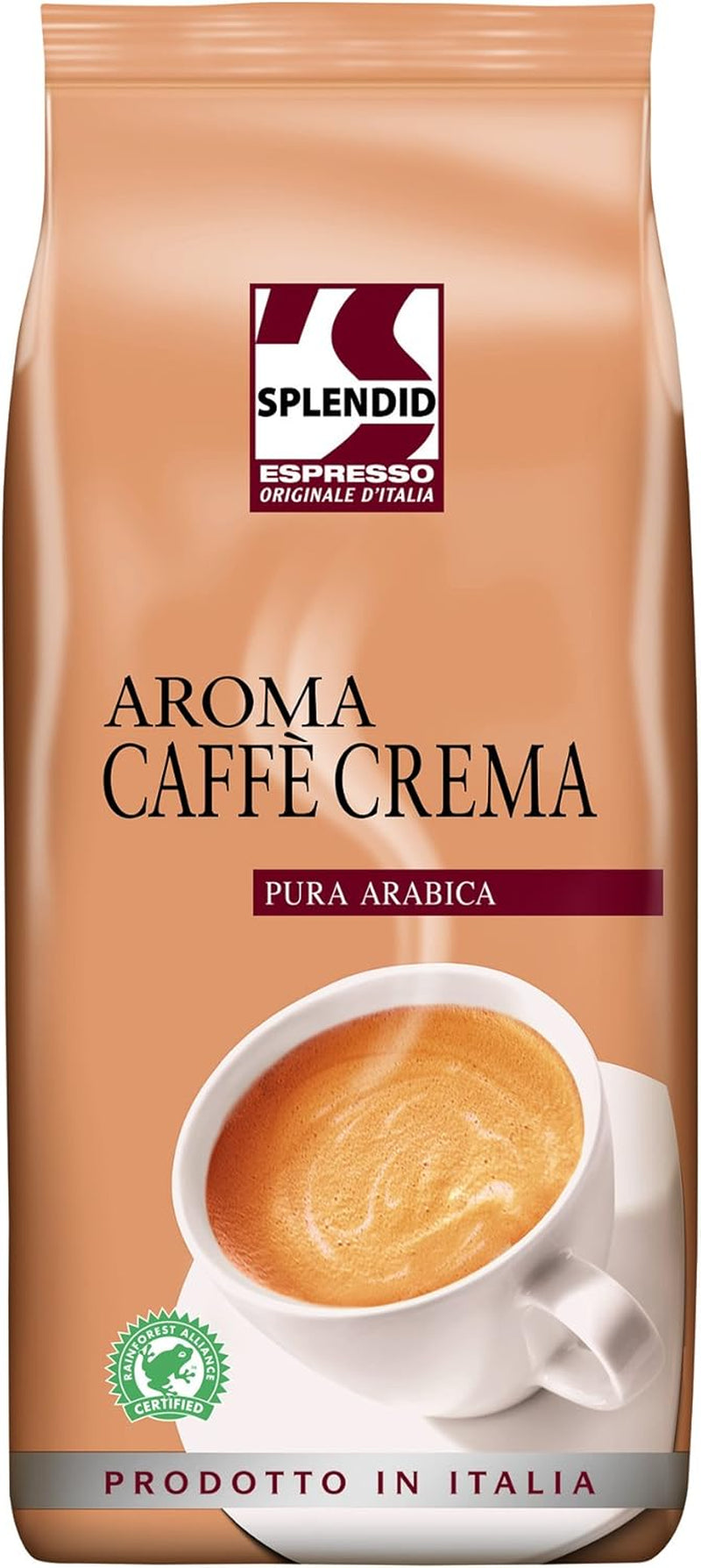 Splendid Aroma Caffe Crema - 8 hele koffiebonen x 1 kg, 100% Arabica