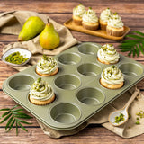 Zenker Muffinform Für 12 Stück – Ressourcenschonende Und Klimaneutrale Backform Für Muffins Und Cupcakes – 12Er Muffinblech Mit Veganer Antihaftbeschichtung Vormen en bakplaten voor het bakken Naty Shop