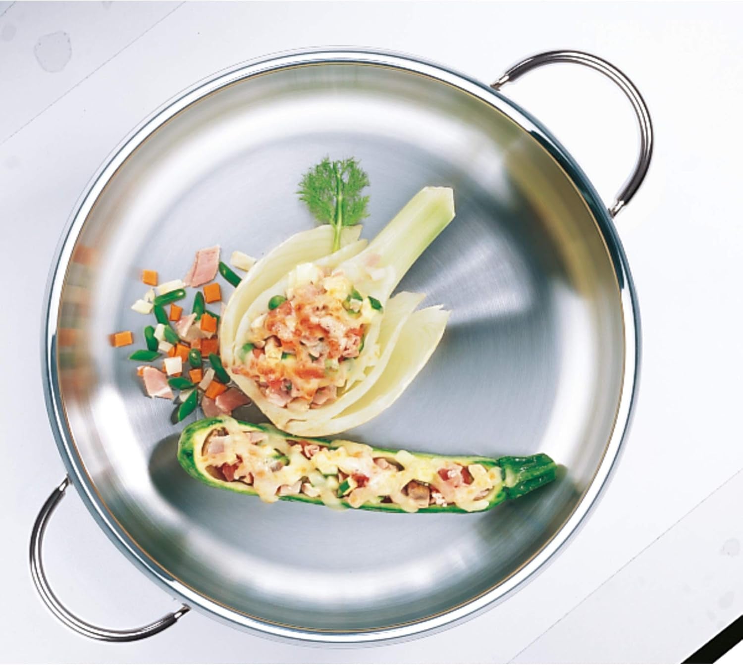WMF Profi serveer-/braadpan 28 cm inductie, Cromargan roestvrijstalen pan, open Potten en pannen Naty Shop