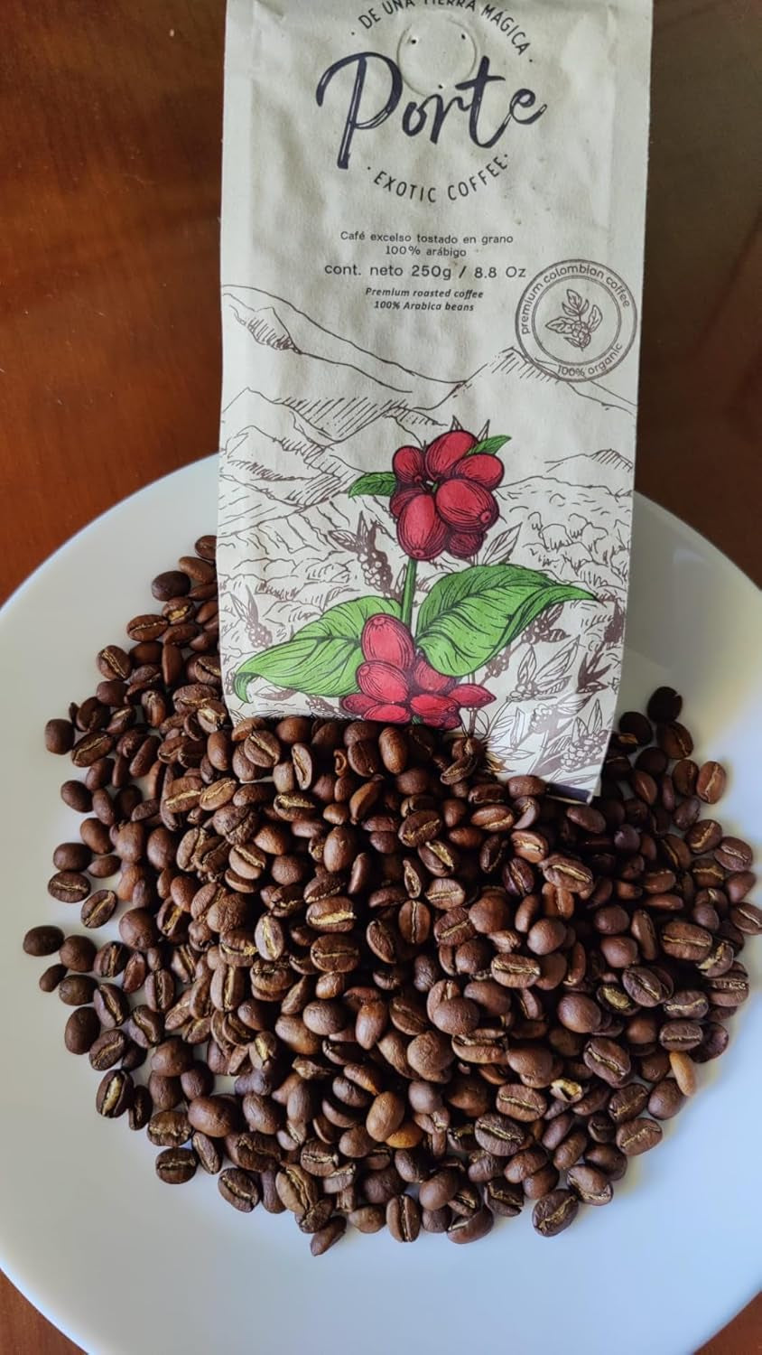 Spezialitätenkaffee Bohnen 100% Arabica Natuurlijk Mittlere Röstung Gewaschener Prozess Zitrus Schokolade Karamell Schattenanbau Sierra Nevada (250 g, Castillo)
