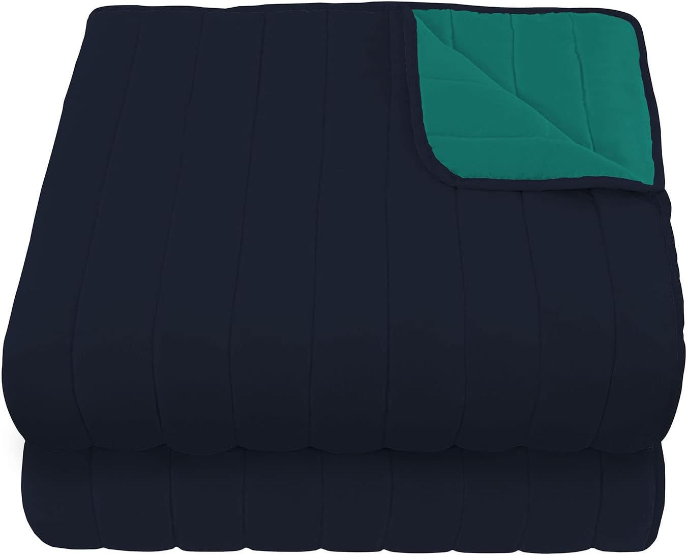 Italiaans beddengoed Estivo eenpersoonsbed, linnen, Aqua, 170 X 270 Cm Dekbedden en dekbedden Naty Shop