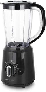 Emerio Standmixer BPA Frei Crush Ice-functie 1,5L Behälter 2 Geschwindigkeiten + Pulse-functie Messereinheit Aus Edelstahl Sicherheitsschalter Geschirrspülgeeignet 500 Watt BL-12816.8 Zwart Bucatarie Naty Shop