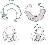 Lieve kleine witte draak Chihiro nekkussen Japanse animatie Cervicale orthopedische kussens Naty Shop