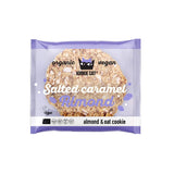 Veganistische gezouten karamel-amandelkoekjes - individueel verpakt, glutenvrij, soja-vrij, biologisch amandelhaver - 12 x 50 g multipack (pak van 2)