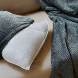 HOMLA Toby vulkussenset van 2, 45X45Cm, wit, premium polyester, maatvast en gemakkelijk te onderhouden Naty Shop standaard kussens