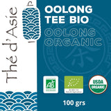 Khla - Bio Oolong Thee 100 G - Blauwe thee - Natuurlijke losse thee - Biologische Aziatische thee - Los en gesneden - Kruiden- en geïnfuseerde thee - Uit China