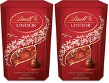 Lindt-chocolade | Melkchocolade hoorntje LINDOR | 500g | 38 Melkchocoladebolletjes met smelt-in-de-mond-vulling | Chocolade cadeau