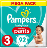 Luiers Pampers 81657566 Baby-Dry broek, wit