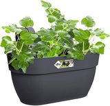 elho Vibia Campana Easy Hanger M 36 - Pot voor balkon en buiten - Ø 36,0 x H 26,5 cm - Zwart/Antraciet