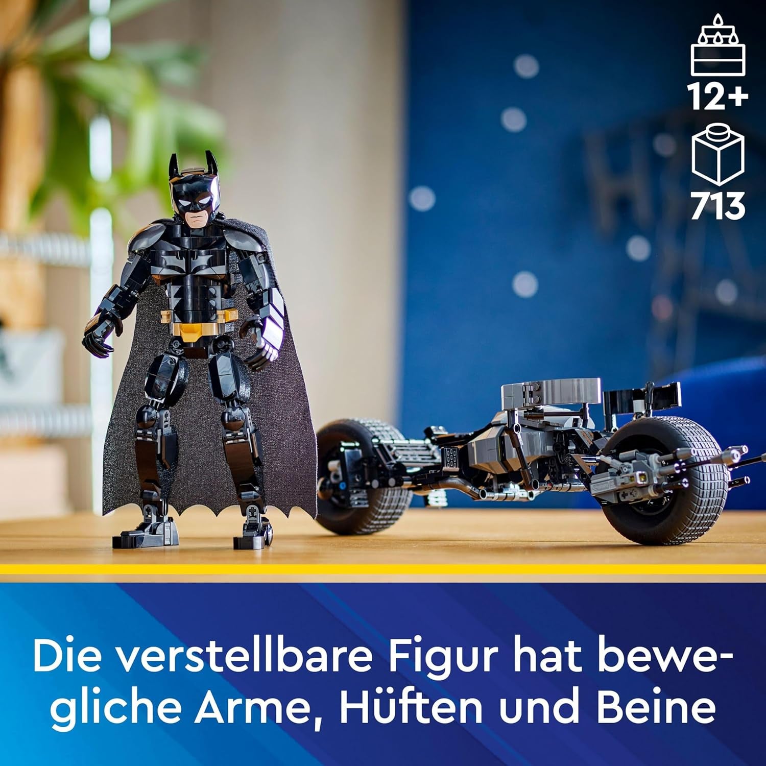 LEGO DC Batman: Batman bouwstenen met Batpod, superheldenfilmspeelgoed, avonturenspeelset voor kinderen, cadeau voor jongens en meisjes 76273 Bouwsets Besuche in LEGO-Store