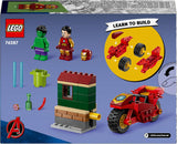 LEGO Marvel Iron Man met fiets en Hulk, superheldenbouwspeelgoed voor kinderen, verzamelset met fiets en minifiguren, cadeau voor meisjes en jongens vanaf 4 jaar 76287 Bouwsets Besuche in LEGO-Store