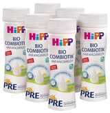 HiPP PRE Biologische combinatieformule Klaar om te drinken (6 x 200 ml) Zuigelingenmelk vanaf de geboorte Bevat alleen lactose als koolhydraten Beste biologische