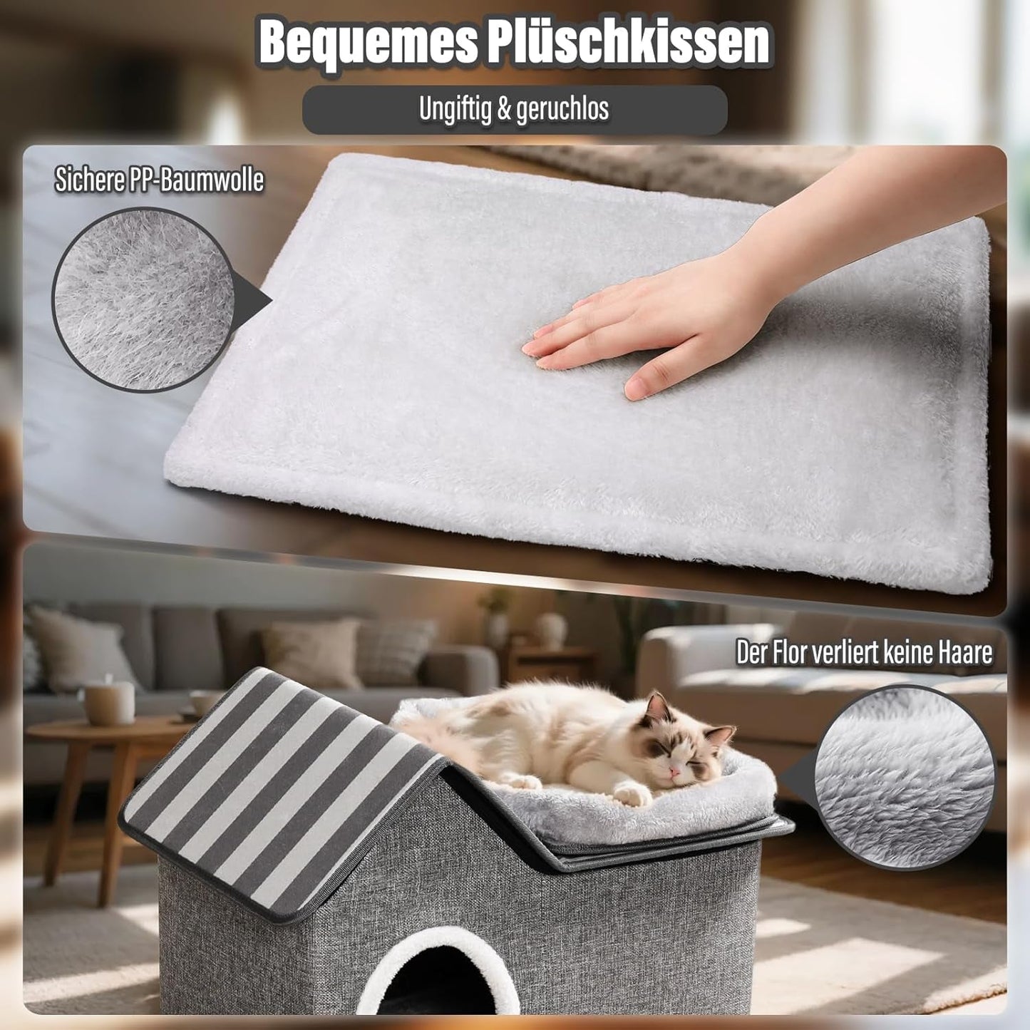 Dekens en meubels, Huisdieren, Grotten & Huizen, Katten, Kattenbedden, Katten - bedden, matrassen