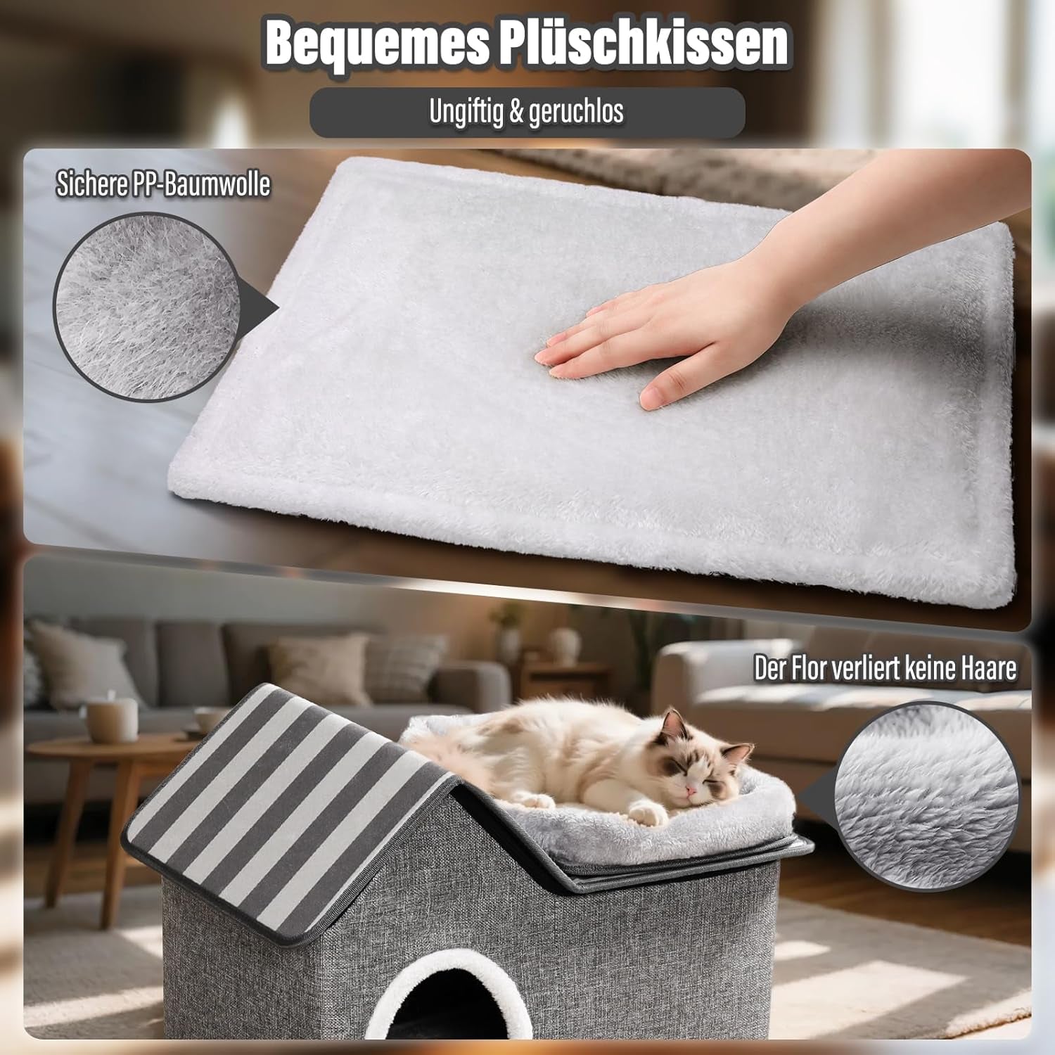Dekens en meubels, Huisdieren, Grotten & Huizen, Katten, Kattenbedden, Katten - bedden, matrassen