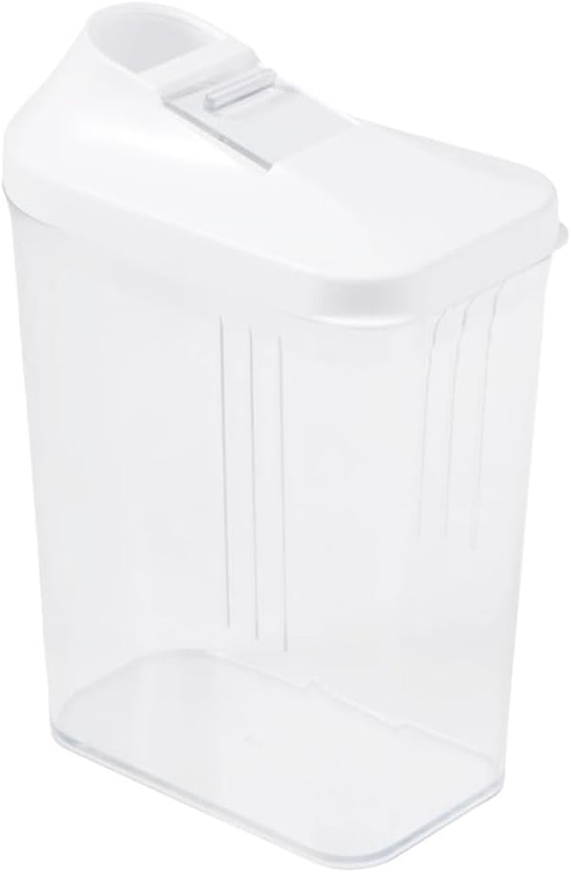 keeper schenkdoos voor droge voorraden, traploos verstelbaar doseerdeksel, kunststof, 500 ml, 8 x 4,5 x 15 cm, Paola, wit Voedselbewaardozen Naty Shop