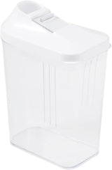 keeper schenkdoos voor droge voorraden, traploos verstelbaar doseerdeksel, kunststof, 500 ml, 8 x 4,5 x 15 cm, Paola, wit Voedselbewaardozen Naty Shop
