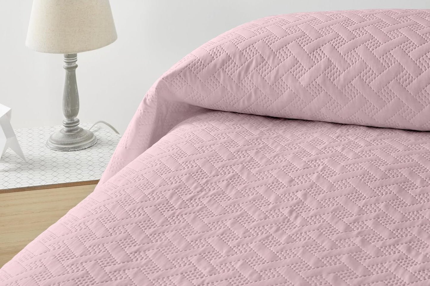 LISO - Sprei voor 105 Cm - Bouti Bedsprei - Lente en Zomer - 200X260 Cm - Roze Bedden en Dekens Besuche den Degrees home-Store Roze Bed 105 Cm