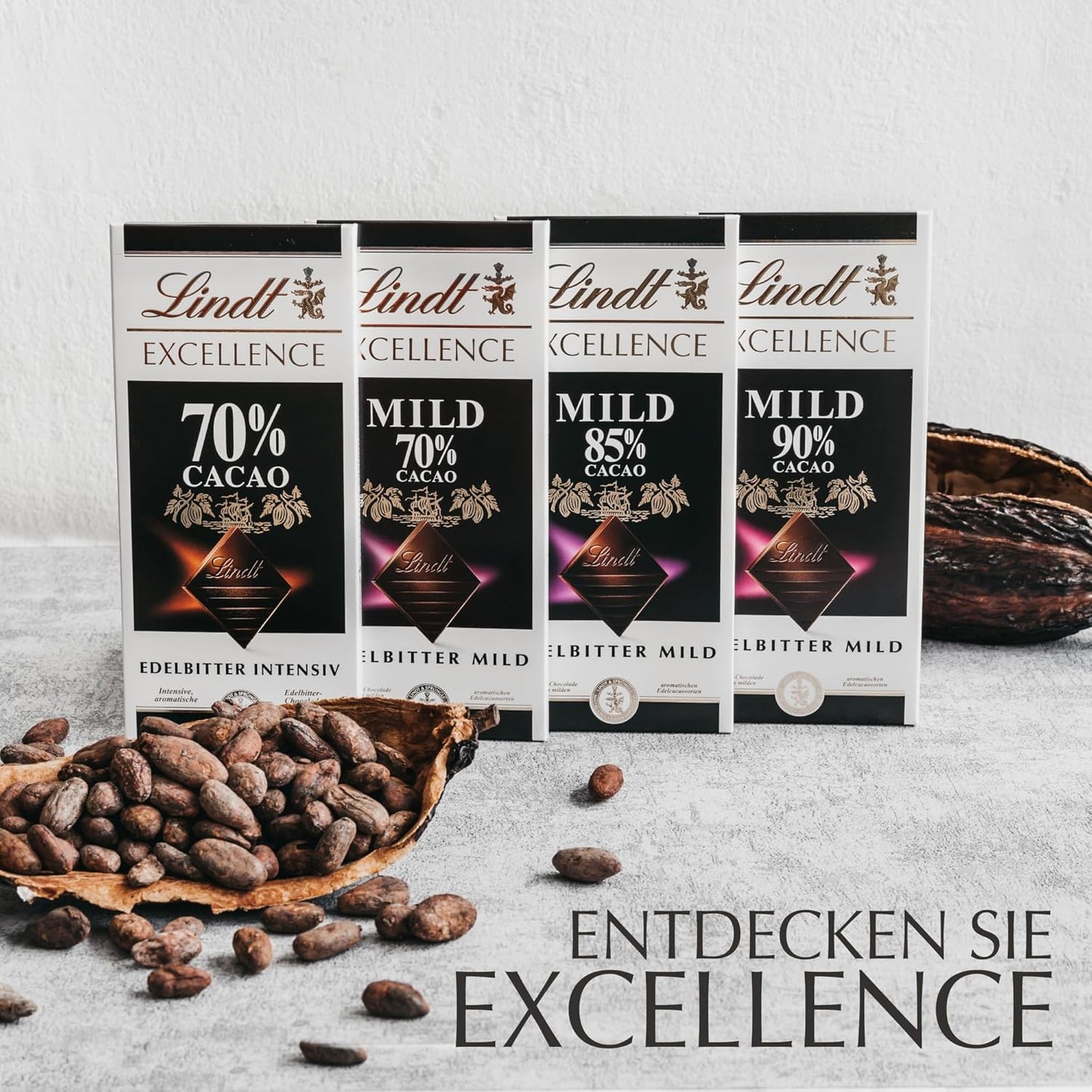 Lindt Excellence 78 procent cacaoreep - Cacao-intensiteit persistentie Veganistische reep 100 g Ideaal cadeau