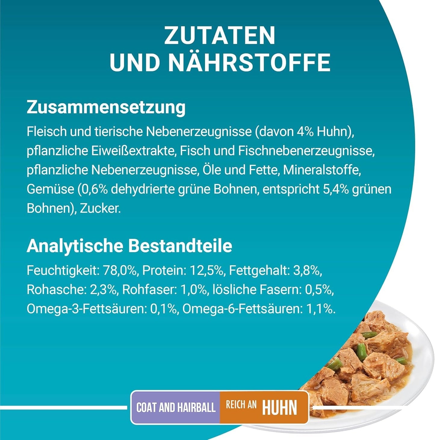 PURINA ONE vacht- en haarbal natvoer voor katten in saus met kip, 26 stuks (26 x 85 g)