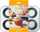 Bakplaat 6 Jumbo Muffins Ø 9 Cm - 34 X 22 X 4,5 cm Bakvormen en bakplaten Naty Shop
