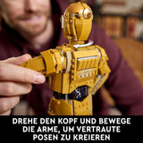 LEGO Star Wars C-3PO B, bouwbare Droid, model om te verzamelen, bouwen en tentoon te stellen, nostalgisch cadeau-idee voor volwassenen en fans, verzamelstuk, fantasiespeelset 75398 Bouwsets Besuche in LEGO-Store