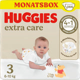 Huggies Extra Care Disney Babyluiers, maat 4, 120 luiers (2x60), maanddoos