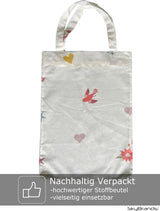 Skybrands Bettwäsche Prinzessin 135X200 [Mit Beutel] Einhorn Mädchen Bettwäsche Baumwolle 2 TLG. 1X Bettbezug 1X Kissenbezug Naty-winkel