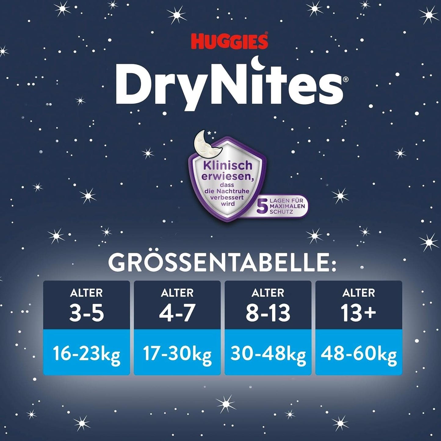 Huggies Drynites Nachtwindeln Bei Bettnässen, Für Mädchen Ab 13 Bis Ca. 17 Jahre (48-60 KG), 33 Stück (3X11), Jumbo-Monatspack, Luierbroekjes XL Accessoires Voeding en Borstvoeding Baby Naty Shop