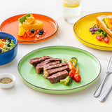 6-persoons serviesset Vancasso Bonita 18-delige steengoed servies kom en bordenset rond servies combinatie van 6 dinerborden saladeborden en schalen per stuk