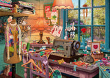 Schmidt Spiele 59654 Geheime puzzel, In het naaiatelier, puzzel 1000 stukjes Puzzel Naty Shop