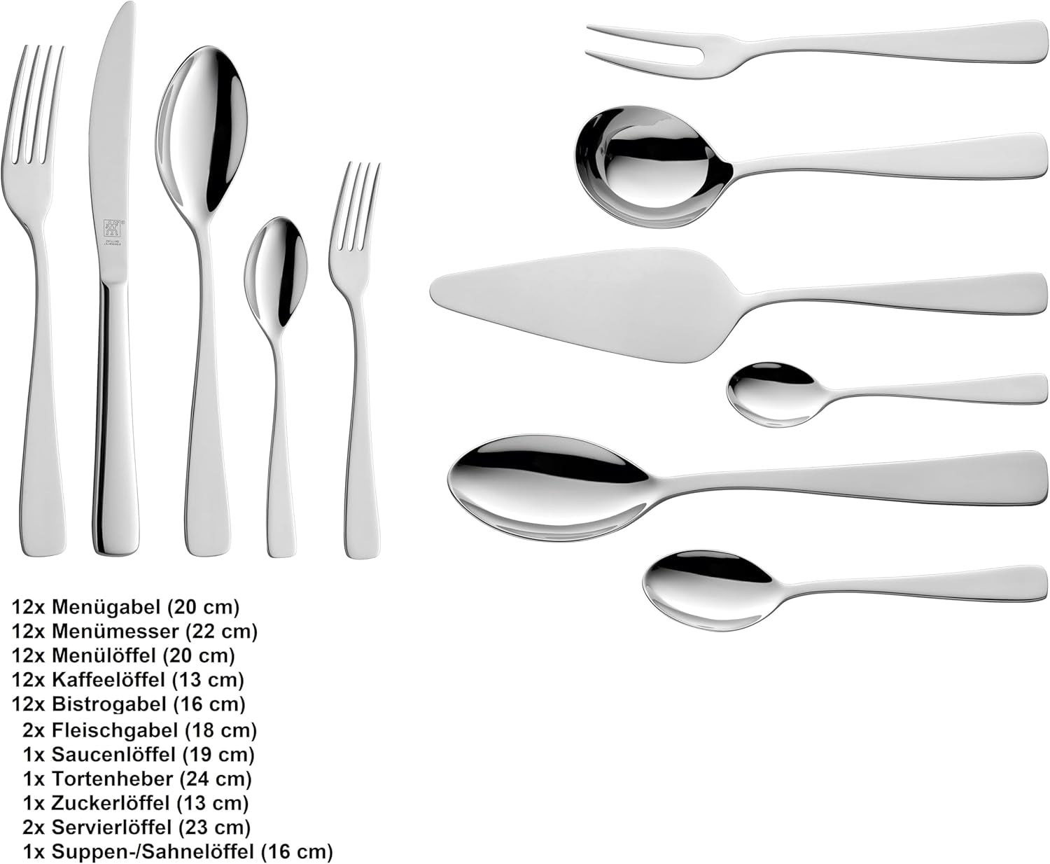 ZWILLING Soho bestekset, 68-delig, voor 12 personen Kitchen Naty Shop