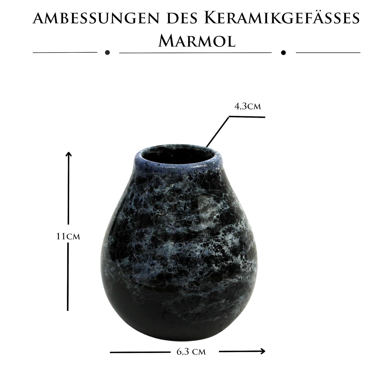 Yerba Mate theeservies voor 2 personen – Mas Energia Guarana 400 g – Marmol Blue keramische mok 350 ml – RVS Bombilla 19 cm – Losse thee 2 x 200 g