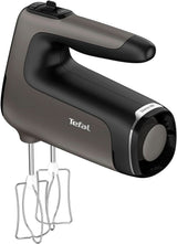 Tefal HT650E Power Mix Silence Handmixer | 600 Watt | Variabele snelheidsregelaar | Turbo- en Auswurf-functie | Extreme vrijetijdsmotor | Incl. 2 Rührbesen en 2 Knethaken | Tarwekeuken Naty Shop