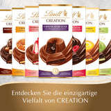 Lindt Creation Hazelnoot De Luxe Reep - Pure chocolade met knapperige hazelnoten in een romige vulling
