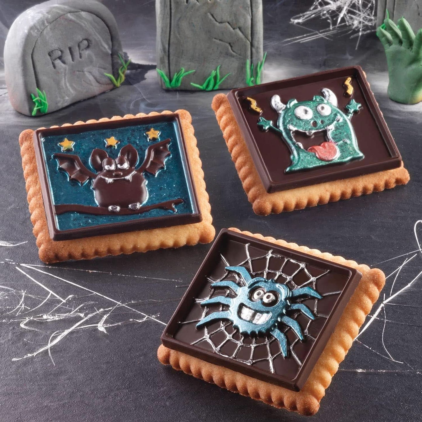 Silikomart 22.172.77.0165 CKC, 12 Chocolademonsters op Koekjes Keuken Naty Shop