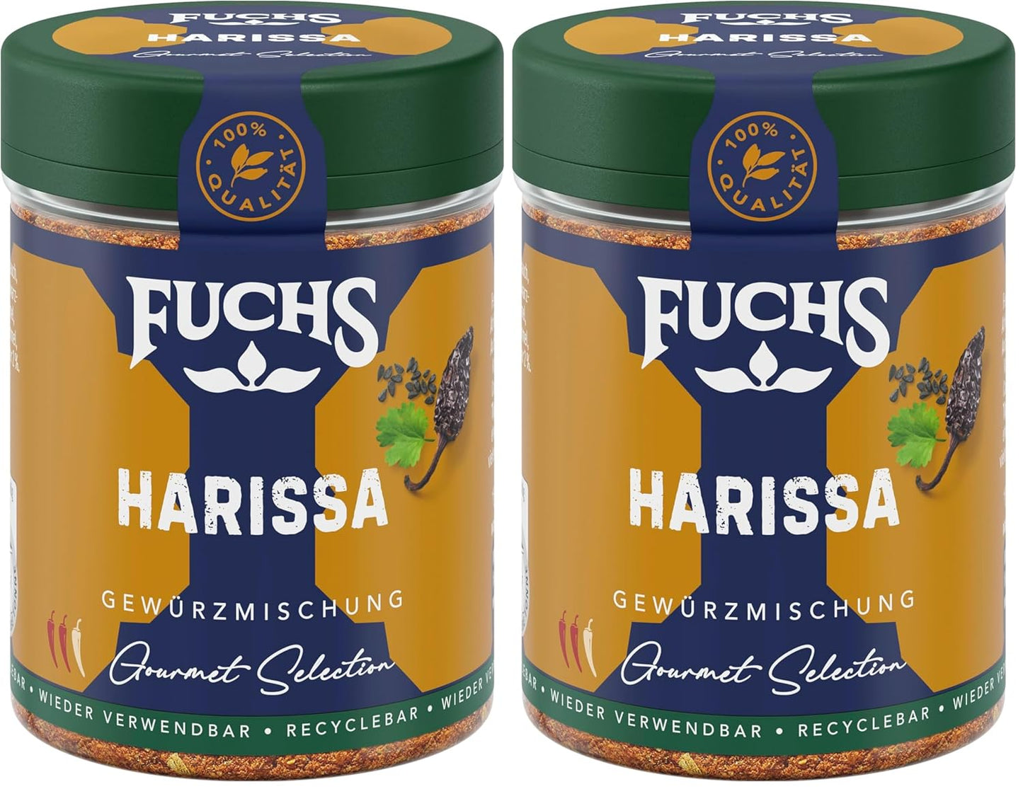Fuchs Kruiden Gourmet Selectie Midden-Oosten/Afrika - Couscous en Bulgur Kruidenmix Hervulbare Kruidenmix voor het kruiden van Bulgur Gerechten Vegan 55g