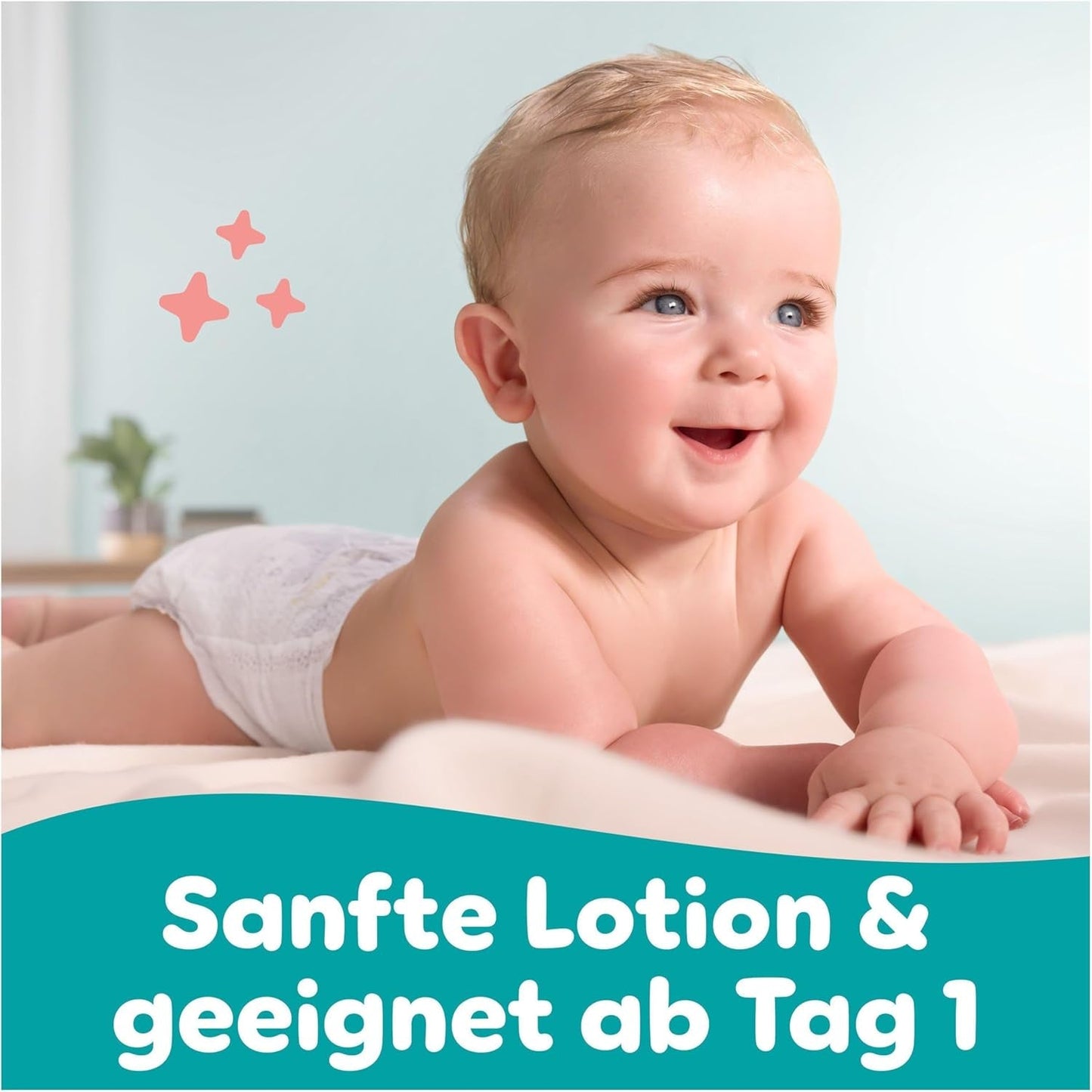 Pampers Sensitive babydoekjes, 15 stuks van 80 doekjes, 1200 babydoekjes, 2-in-1 zachte reiniging en huidbescherming