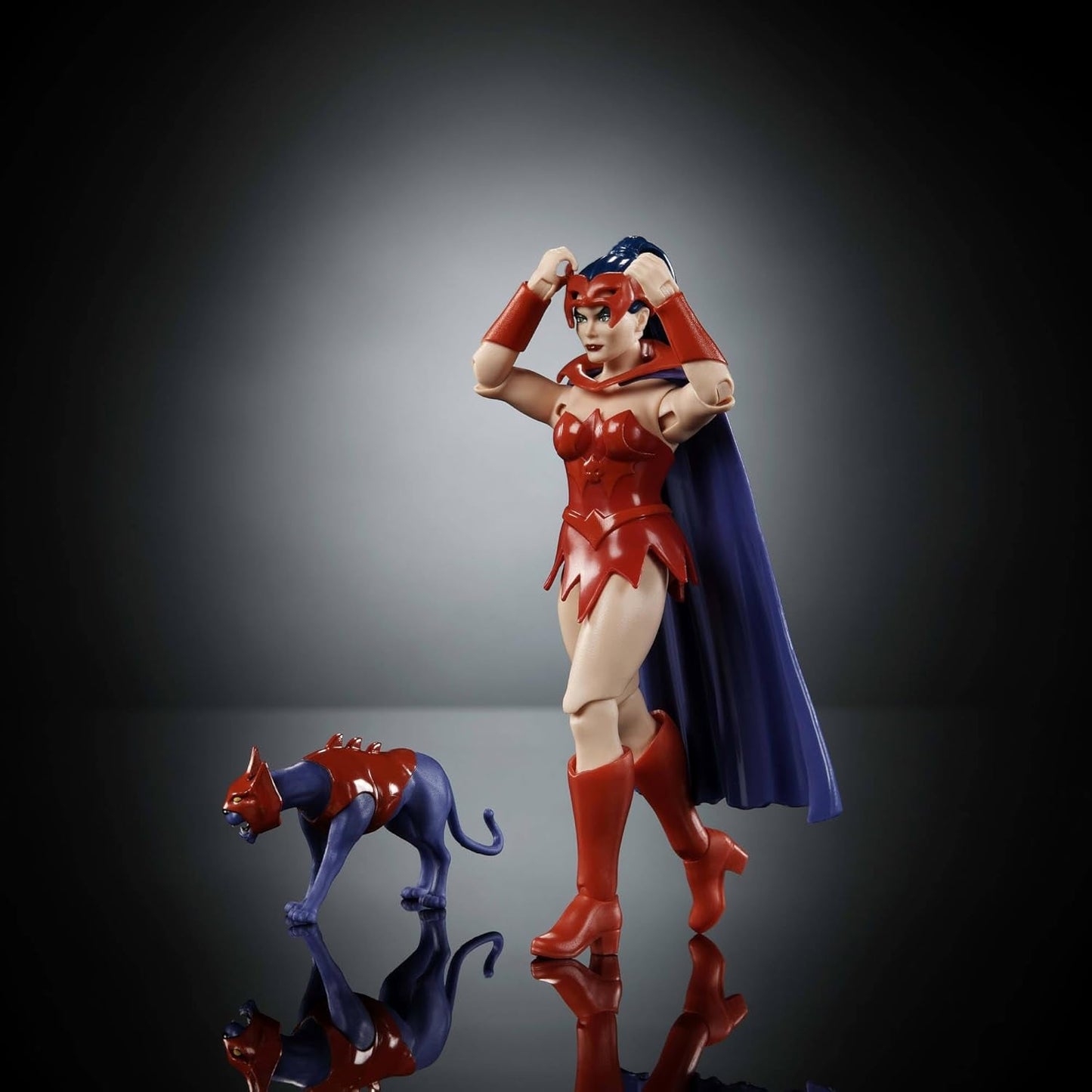 Masters of the Universe Origins actiefiguur Catra uit de cartooncollectie, ca. 14 cm hoge tv-serie uit de jaren 80 Heroine Princess of Power Gedetailleerd ontwerp en kattenaccessoire JBM84 Actiefiguren Naty Shop