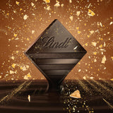 Lindt EXCELLENCE deegstukken met pailletten en karamel - fijne donkere chocolade met intense cacaosmaak