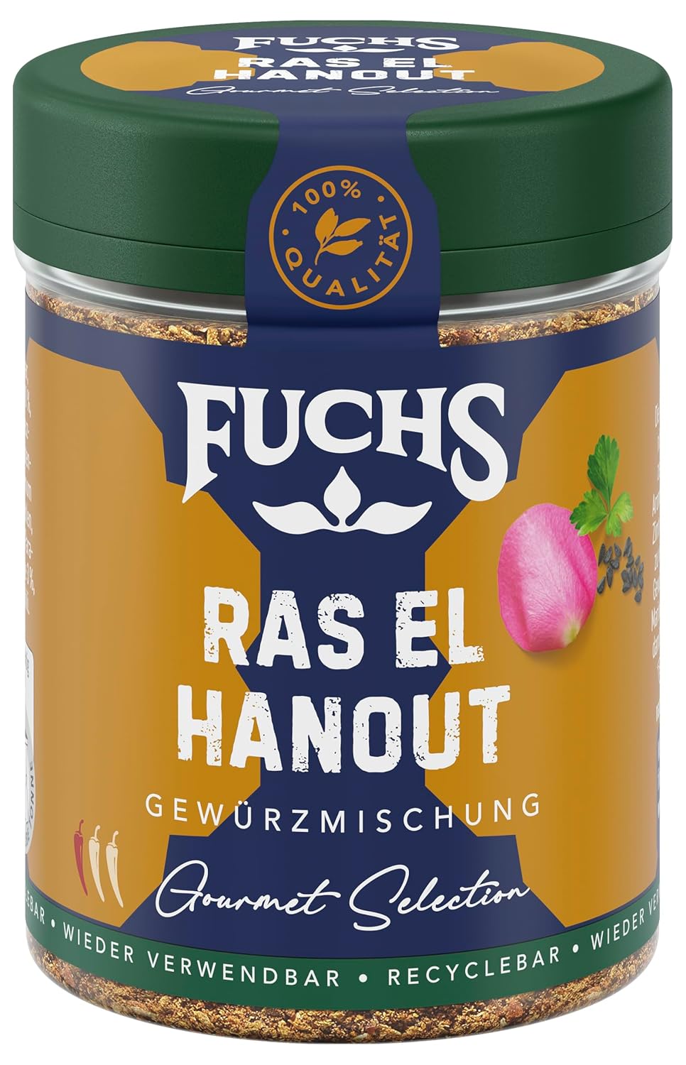 Fuchs Kruiden Gourmet Selectie Midden-Oosten/Afrika - Couscous en Bulgur Kruidenmix Hervulbare Kruidenmix voor het kruiden van Bulgur Gerechten Vegan 55g