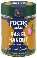 Fuchs Kruiden Gourmet Selectie Midden-Oosten/Afrika - Couscous en Bulgur Kruidenmix Hervulbare Kruidenmix voor het kruiden van Bulgur Gerechten Vegan 55g