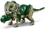 LEGO Creator T.Rex, Dino 3-in-1 transformeerbare Triceratops of Pterodactyl, mobiel dinosaurusmodel voor kinderen, cadeau voor jongens en meisjes 31151 Bouwsets
