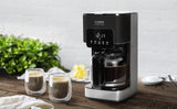 CASO Coffee Taste and Style espressomachine met permanent filter, 1,5 l, optimale zettemperatuur 92-96 °C, antidruppelsysteem, geoptimaliseerde zetkop, roestvrij staal, 12 kopjes